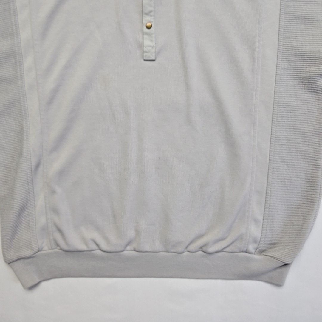 Vintage Vintage Knightsbridge Shirt Gray Ribbed XL Polo Long Sleeve Size US XL / EU 56 / 4 - 5 Thumbnail