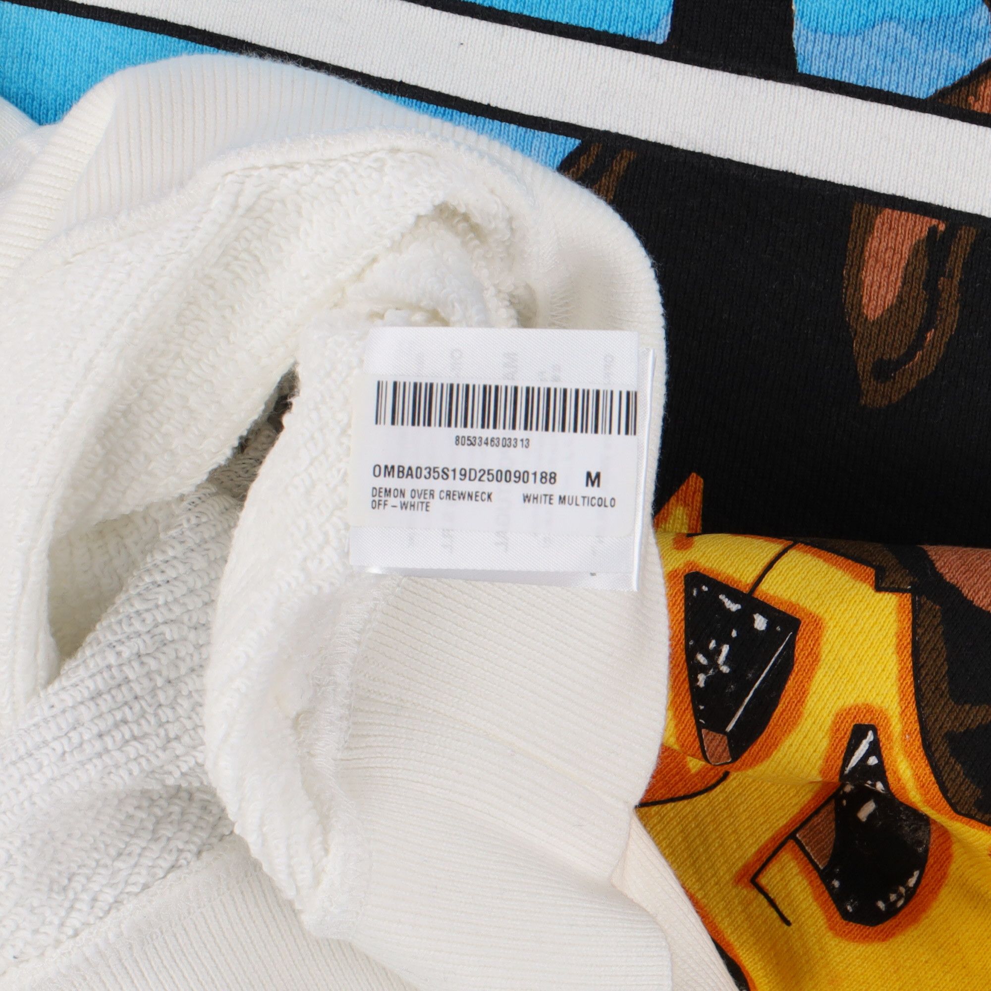 Off-White White Dondi Demon Graffiti Logo Oversized Sweatshirt Size US M / EU 48-50 / 2 - 13 Thumbnail