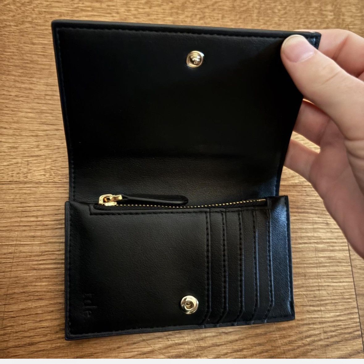 Other The Daily Edited Black Nappa Leather Petite Wallet Size ONE SIZE - 3 Thumbnail