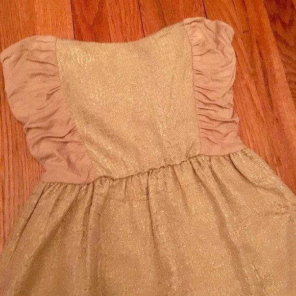 Other Eight Sixty metallic gold strapless dress Size M / US 6-8 / IT 42-44 - 3 Thumbnail