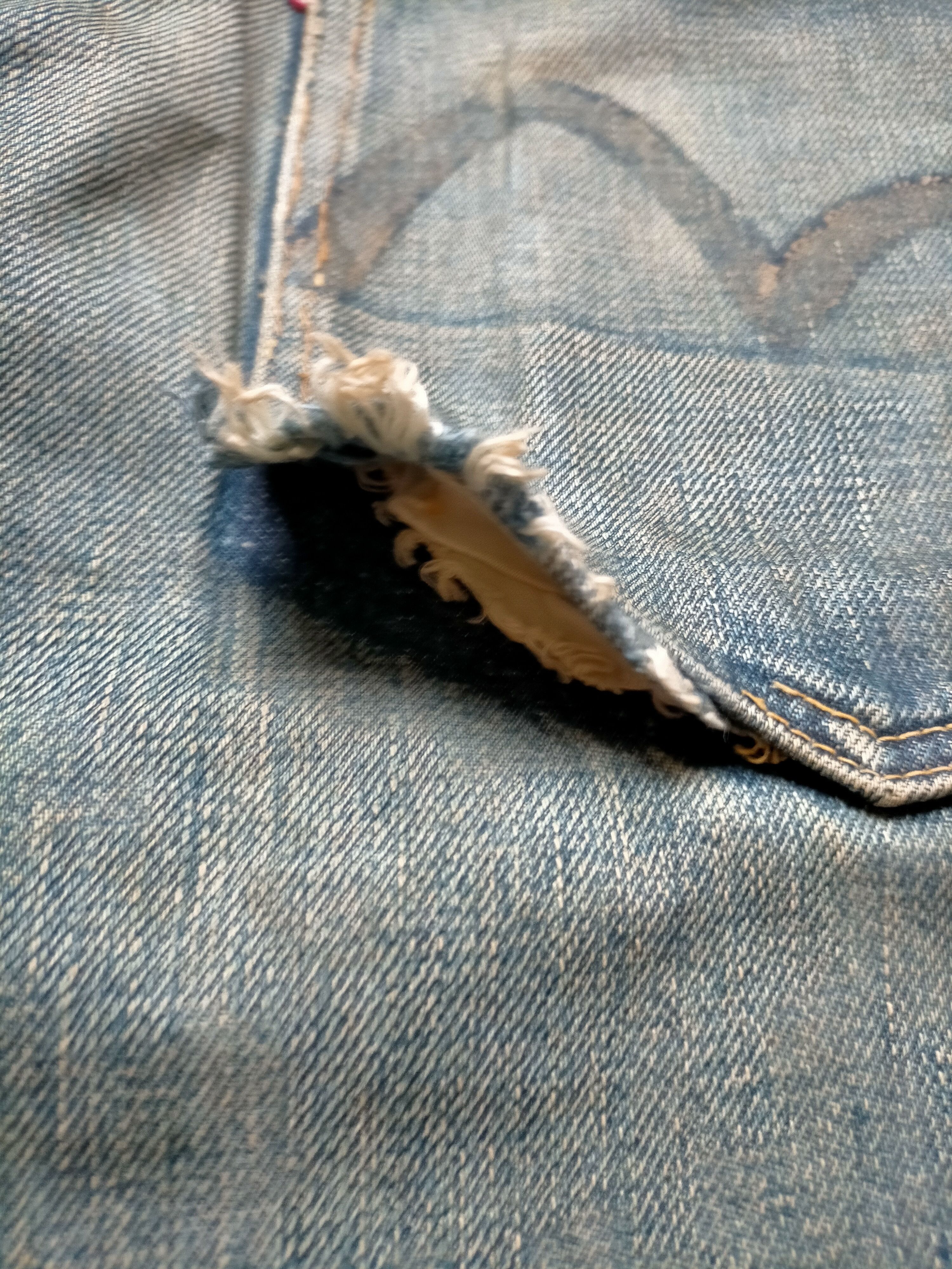 Evisu Vintage Evis Distressed selvedge Denim Size US 30 / EU 46 - 18 Thumbnail