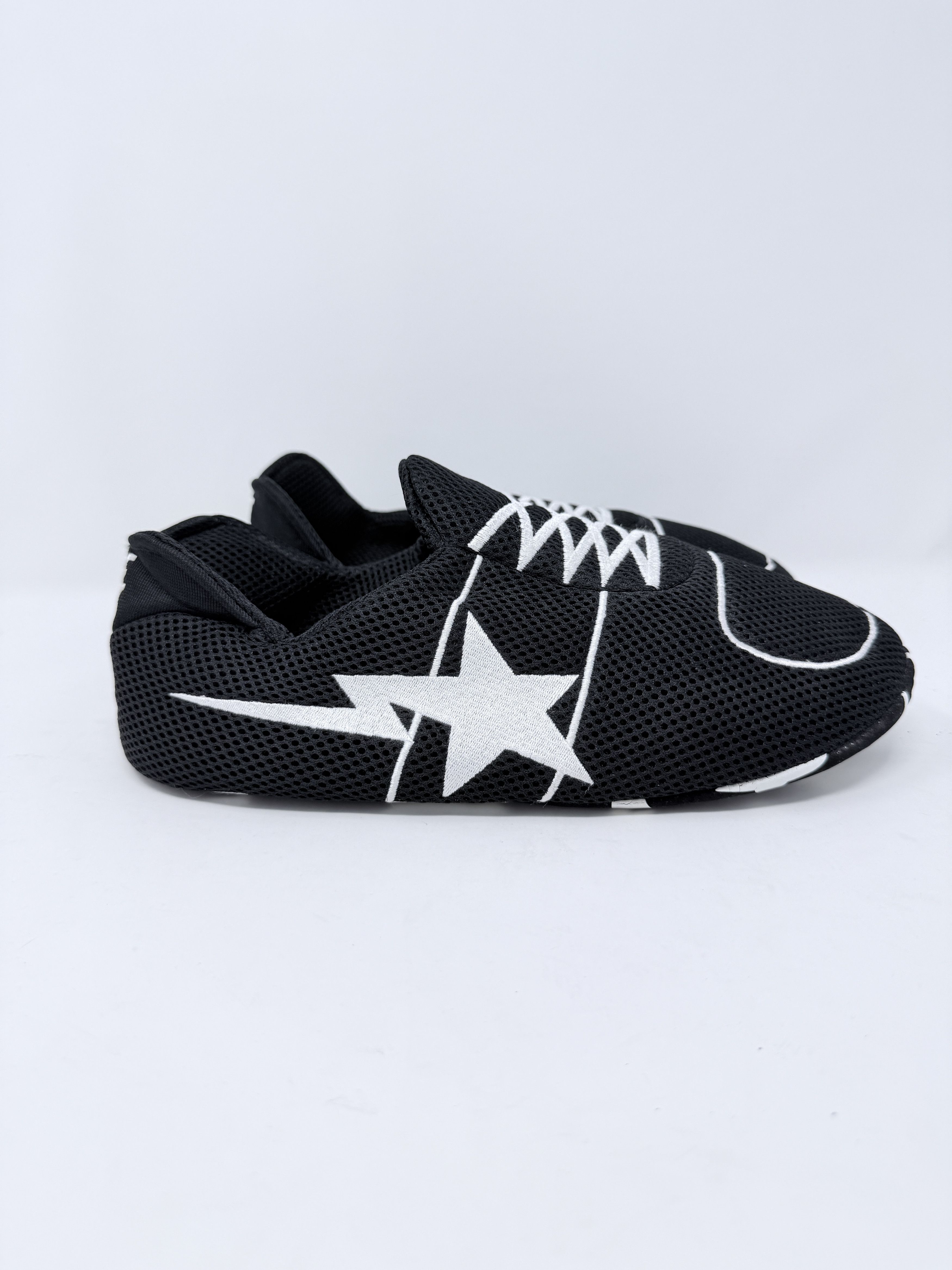 Bape Bape Bapesta Slippers Black Size US 9 / EU 42 - 2 Thumbnail