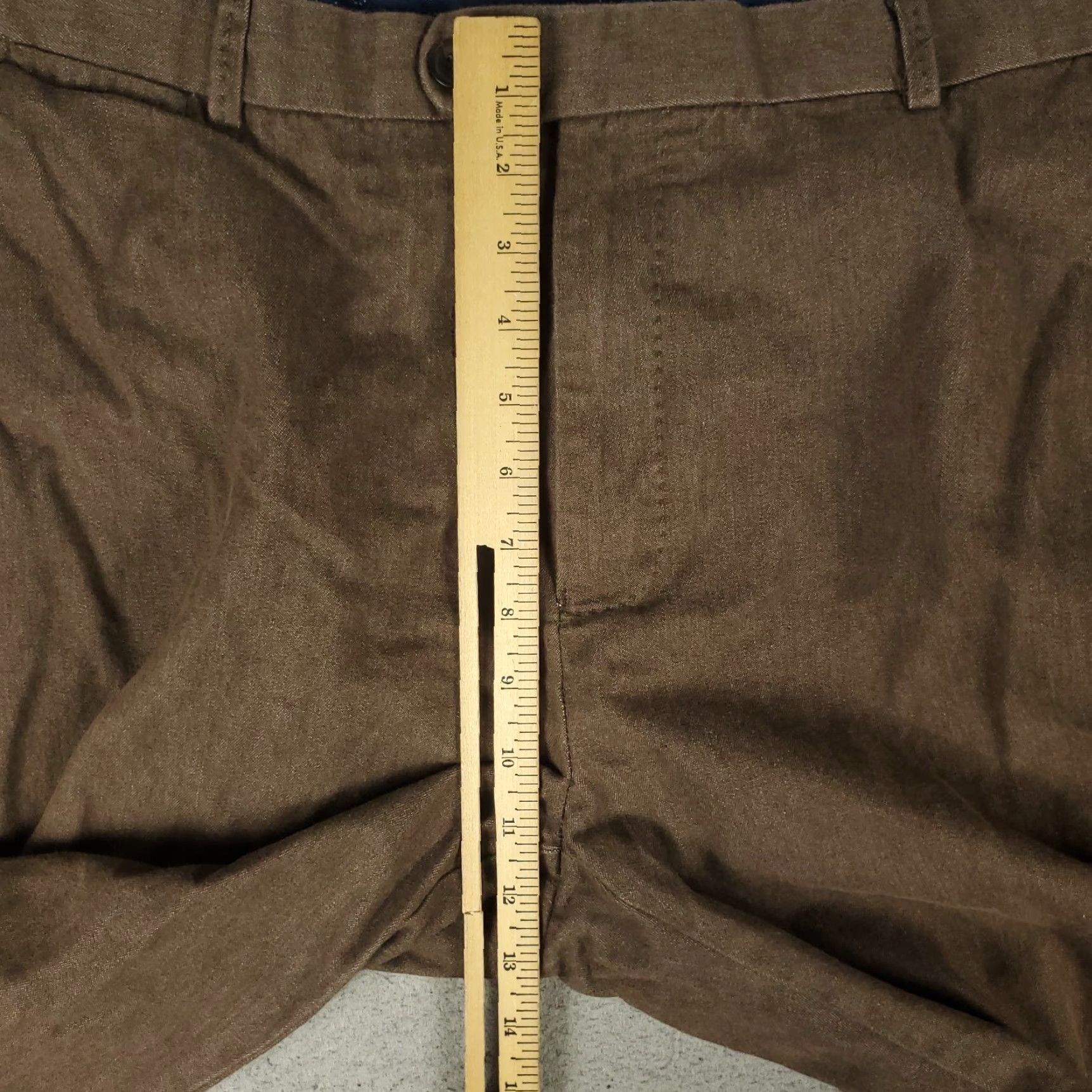 Peter Millar Peter Millar Pants Mens 38 X 32 Brown Cotton Chino Trousers SlAsh Pocket Flat Front Regular Comfort Vintage No Size US 38 / EU 54 - 4 Thumbnail