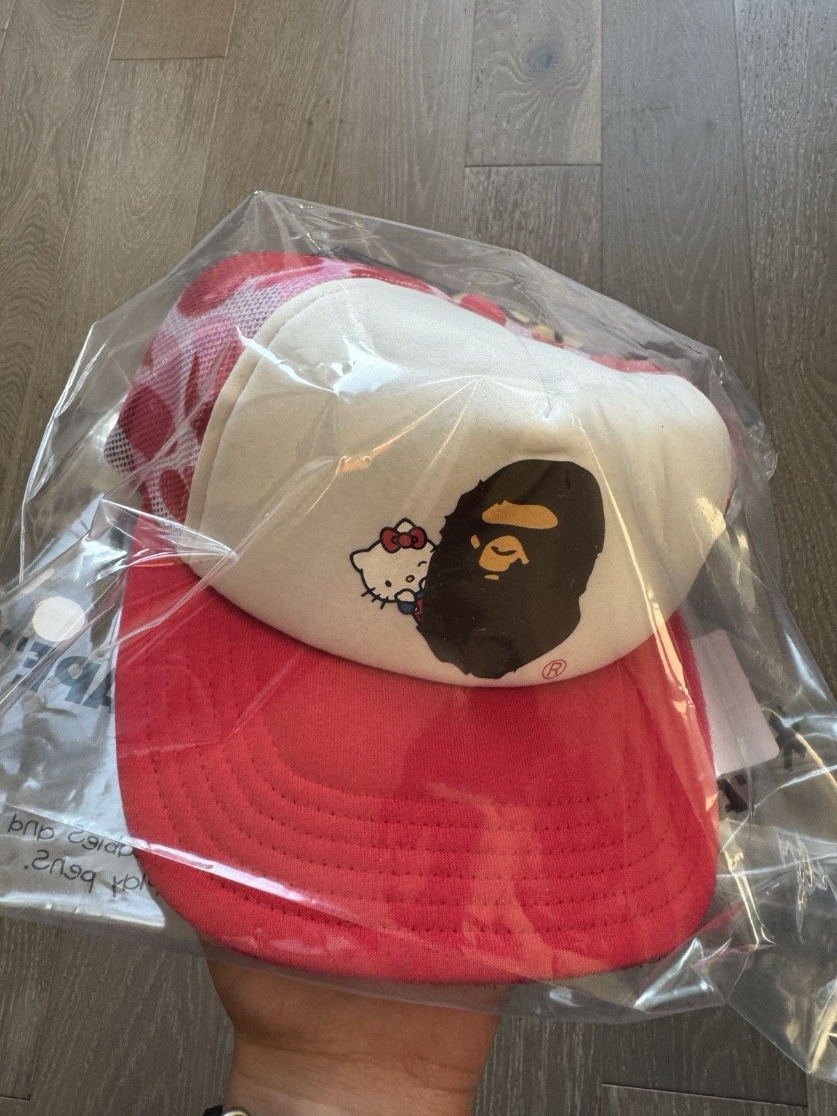 Bape A BATHING APE Sanrio Hello Kitty ABC CAMO MESH CAP HAT Pink Size ONE SIZE - 8 Thumbnail