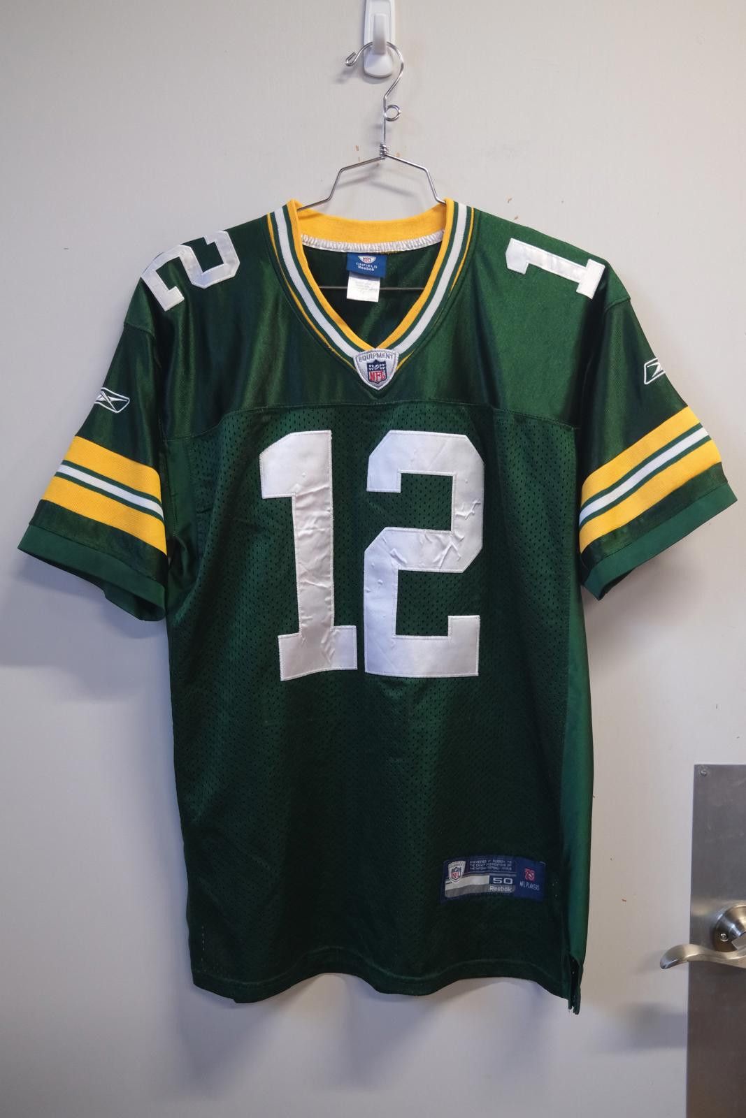 Reebok Reebok Green Bay Packers Rodgers #12 Football Jersey Size US XL / EU 56 / 4 - 1 Thumbnail