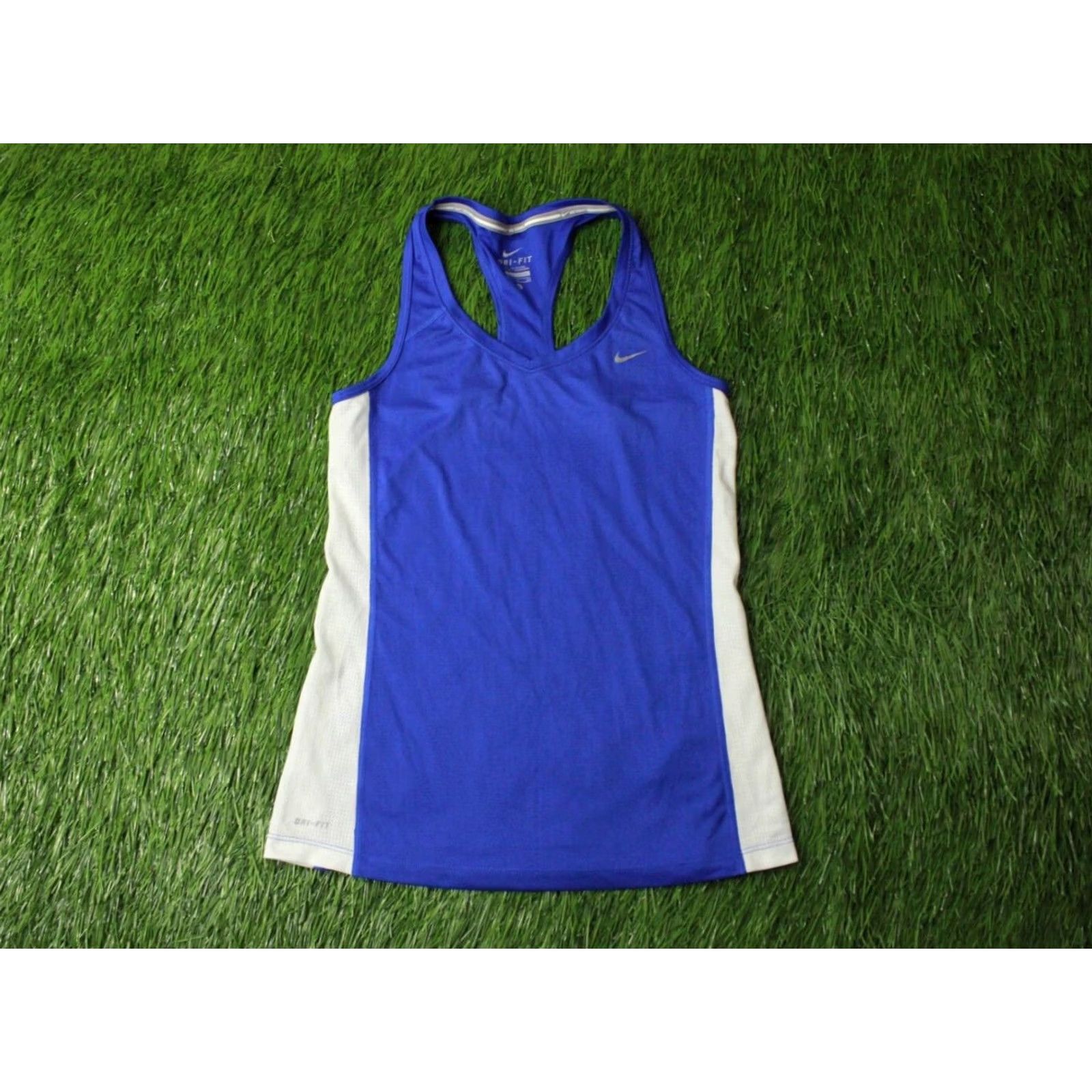 Nike Nike DRI-FIT Original 2016 RUN Running Women Vest Sleeveless Shirt Jersey S Navy Blue White XS? Size S / US 4 / IT 40 - 2 Thumbnail