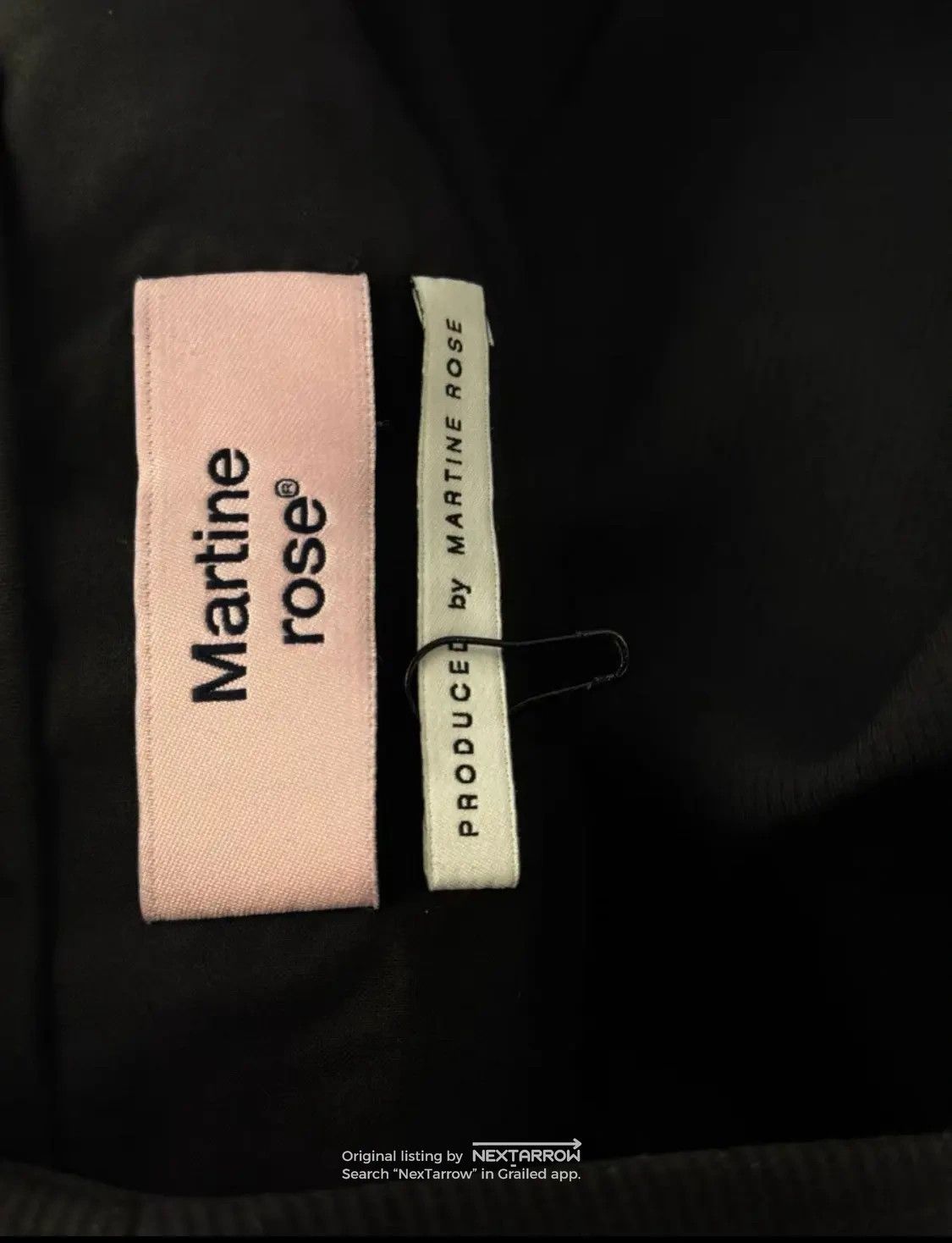 Martine Rose Doublezip Twill Casual Trousers Dddd72608 in Black, Men's (Size 34) — image 6 of 6