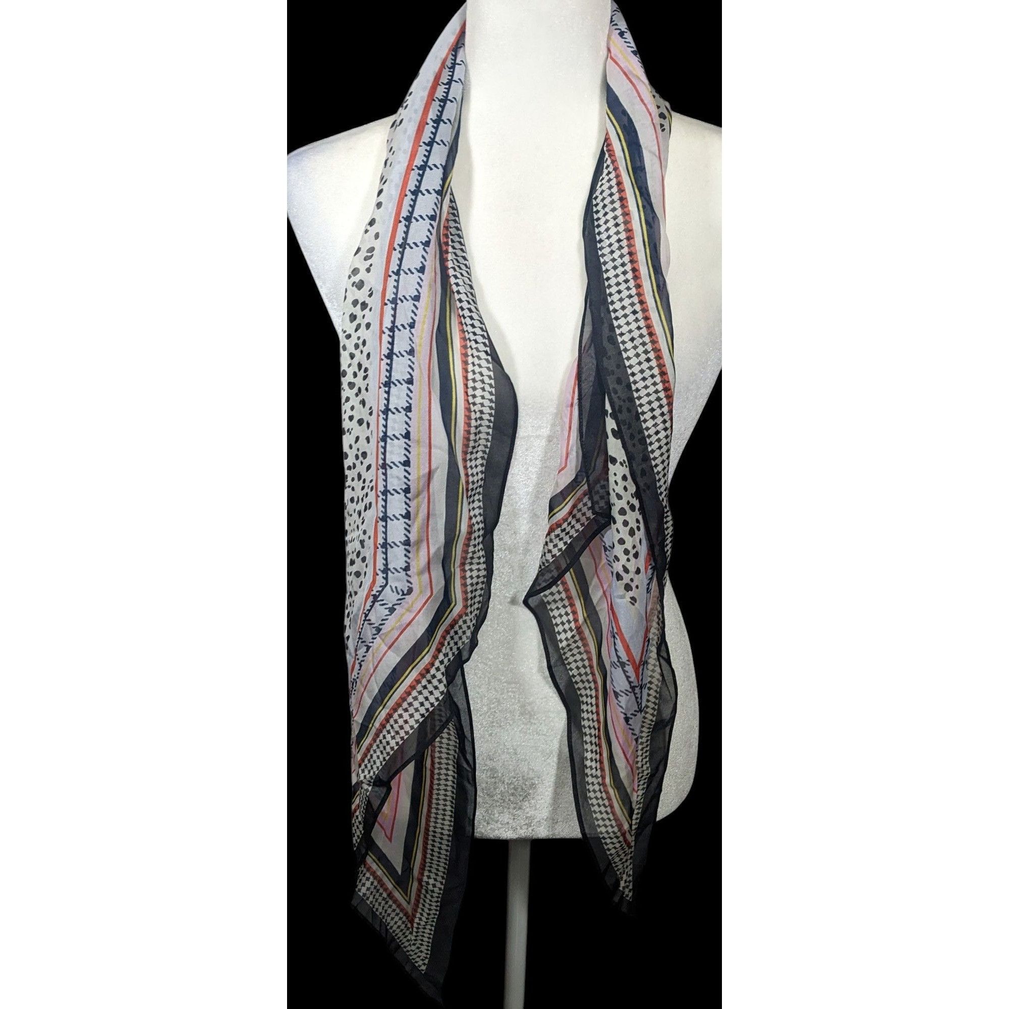 Other Preppy Multi Pattern Super Soft Lightweight Scarf Size ONE SIZE - 3 Thumbnail