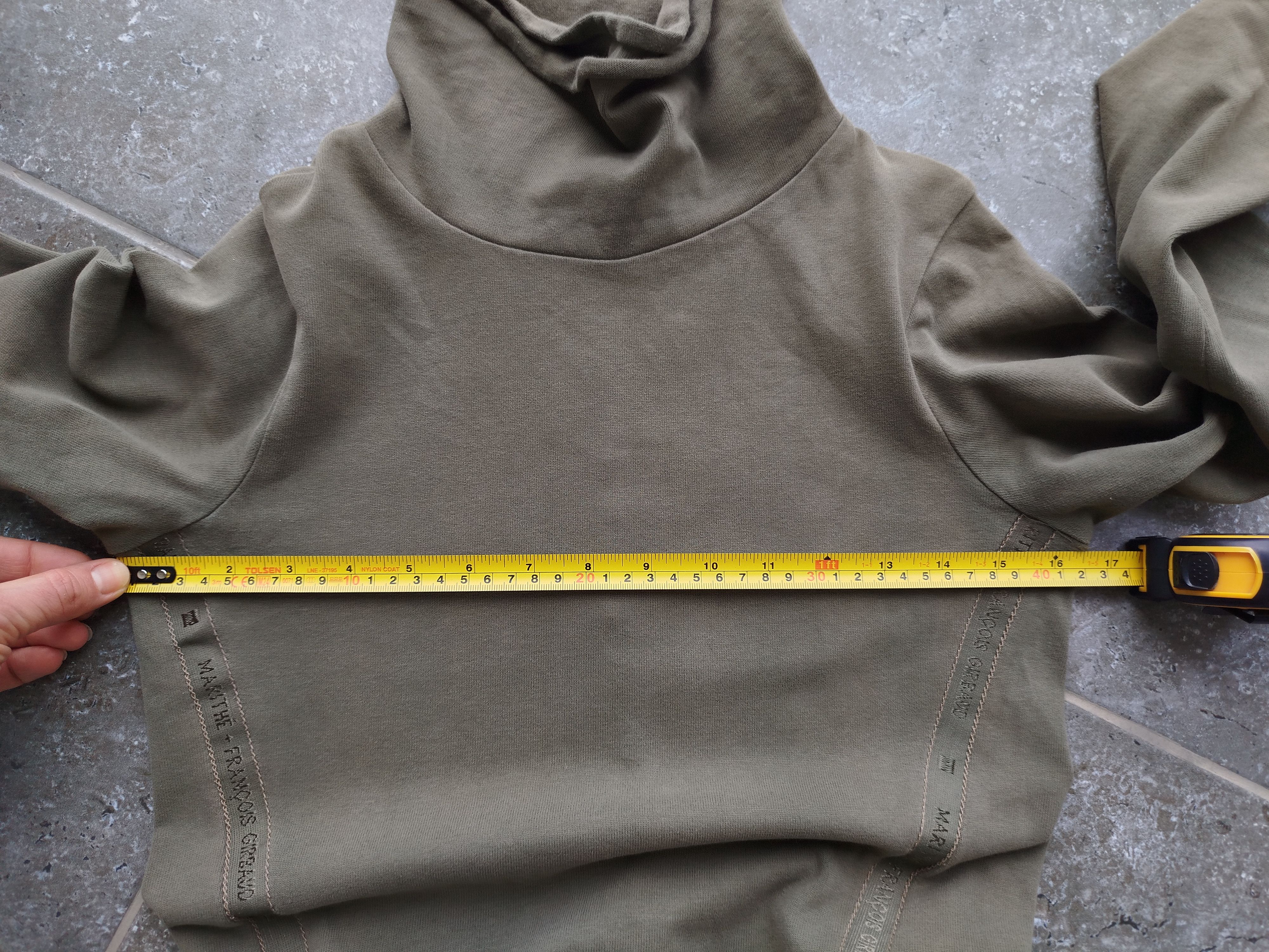 Marithe + Francois Girbaud Dress Long Sleeve Turtleneck Khaki Pockets Vintage Cotton Size S / US 4 / IT 40 - 14 Thumbnail