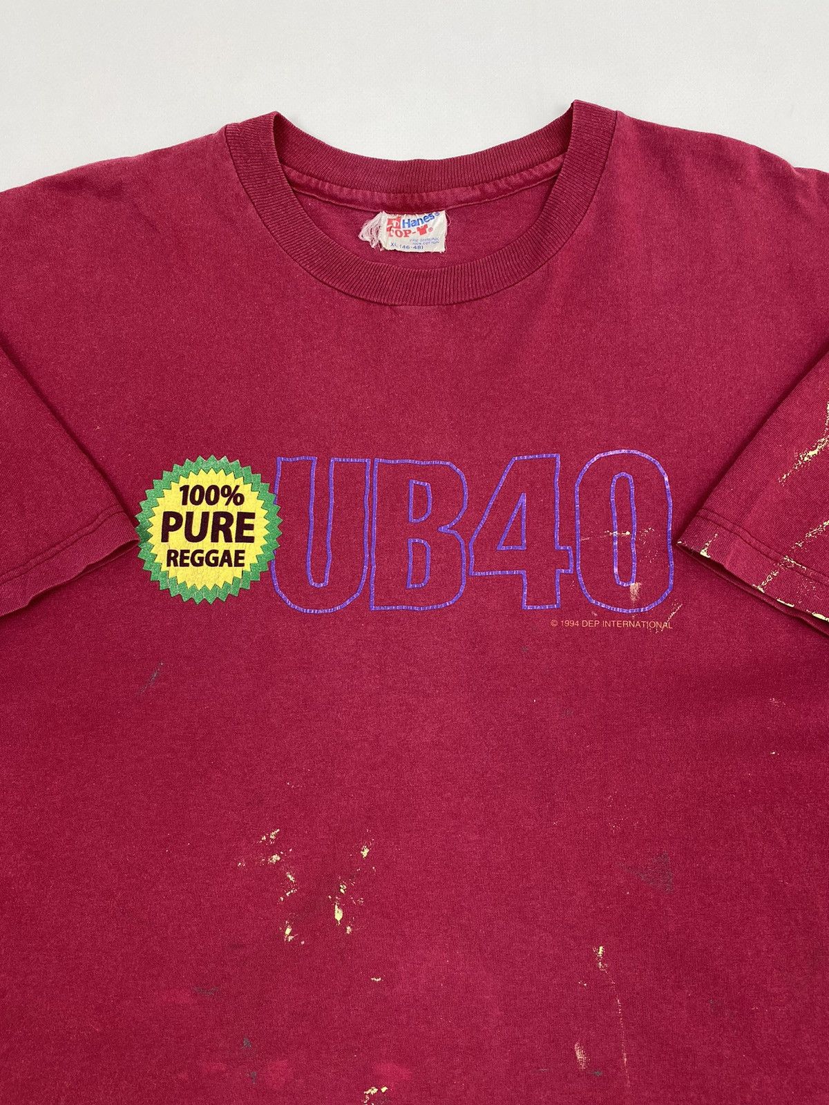 Band Tees 1994 Vintage Thrashed UB40 Reggae Summer Tour Graphic Tee Size US XL / EU 56 / 4 - 1 Thumbnail