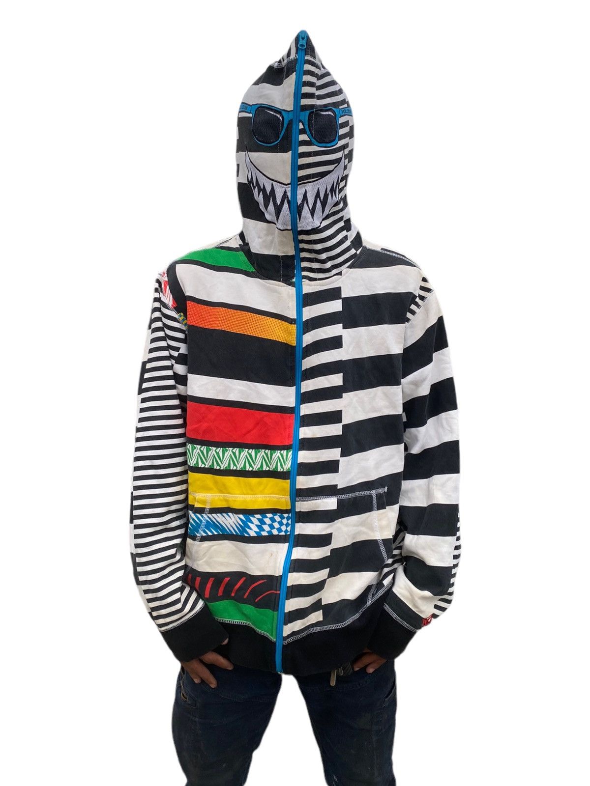 Volcom 🔥OG VOLCOM ‘Zip It’ Multicolour Sweater Iconic Ryan Sheckler Size US M / EU 48-50 / 2 - 3 Thumbnail