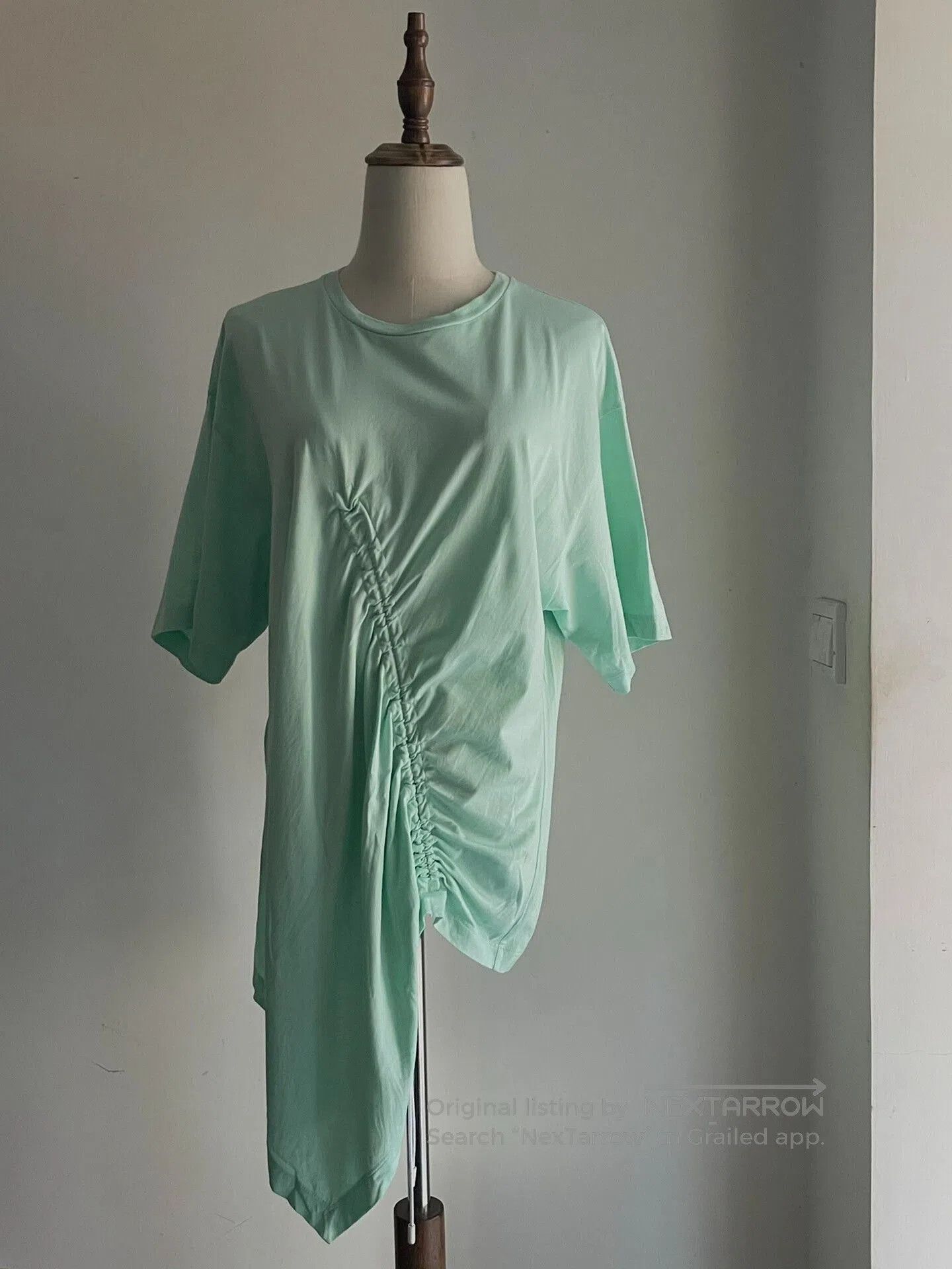 Maison Margiela asymmetrical short sleeve mint green top. Size S / US 4 / IT 40 - 1 Thumbnail