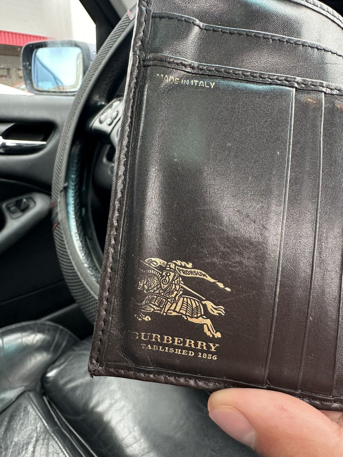 Burberry × Vintage Unisex Wallet Burberry London Monogram leather Made in Italy Size ONE SIZE - 6 Thumbnail