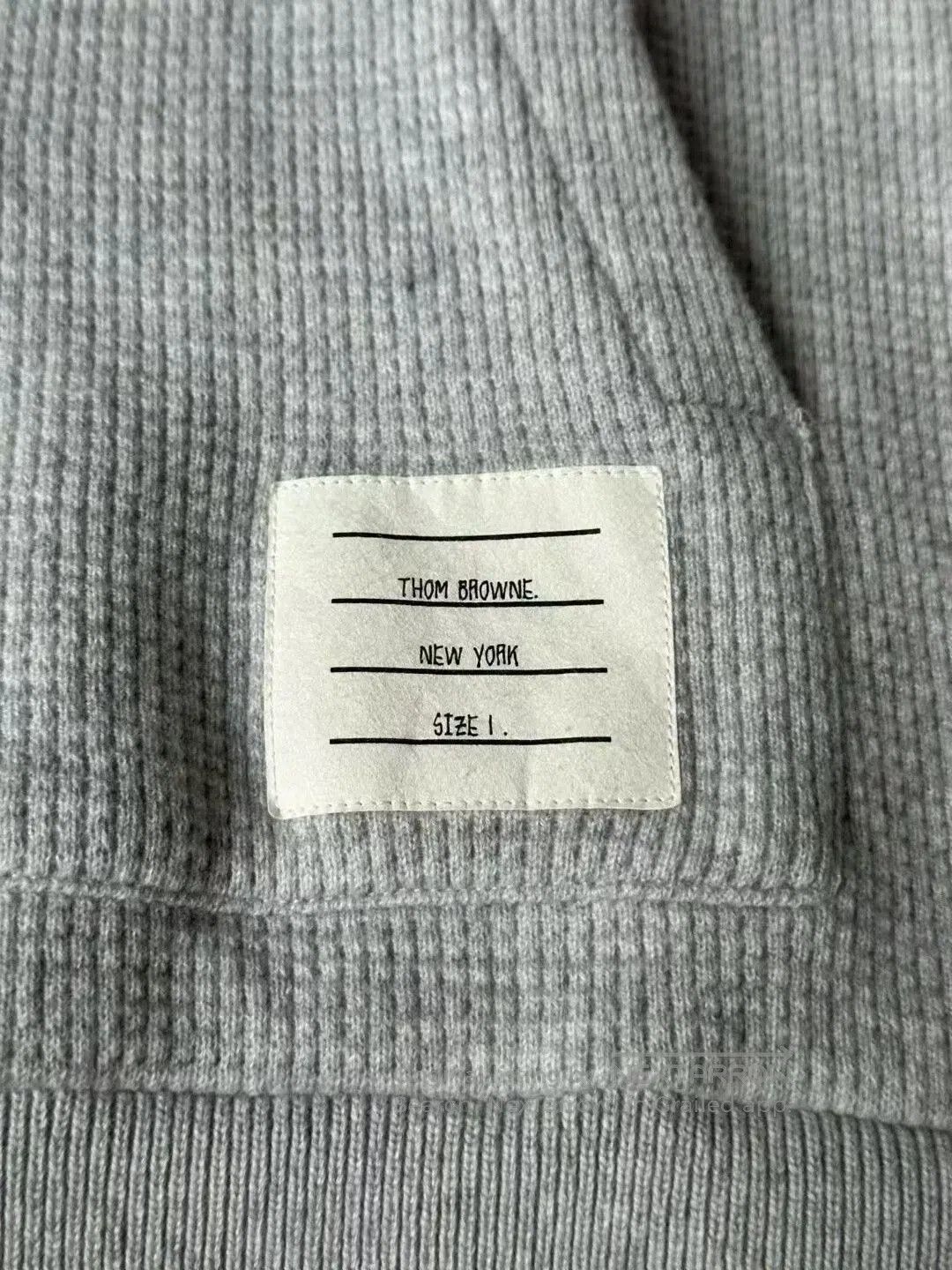 Thom Browne thom browne gray cashmere blend hoodie. Size US S / EU 44-46 / 1 - 4 Thumbnail