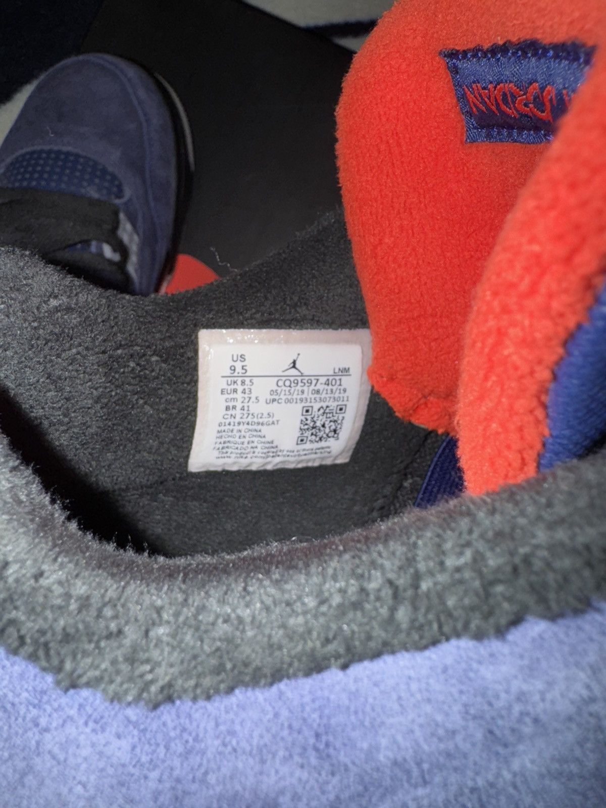 Jordan Brand Air Jordan 4 Winter Loyal Blue With Original Box Size US 9.5 / EU 42-43 - 6 Thumbnail