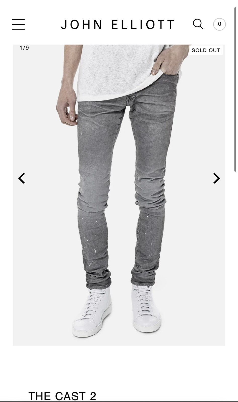 John Elliott 3 pairs OG John Elliott Cast 2: Coast 2, Scarab, Ronin Size US 29 - 7 Thumbnail