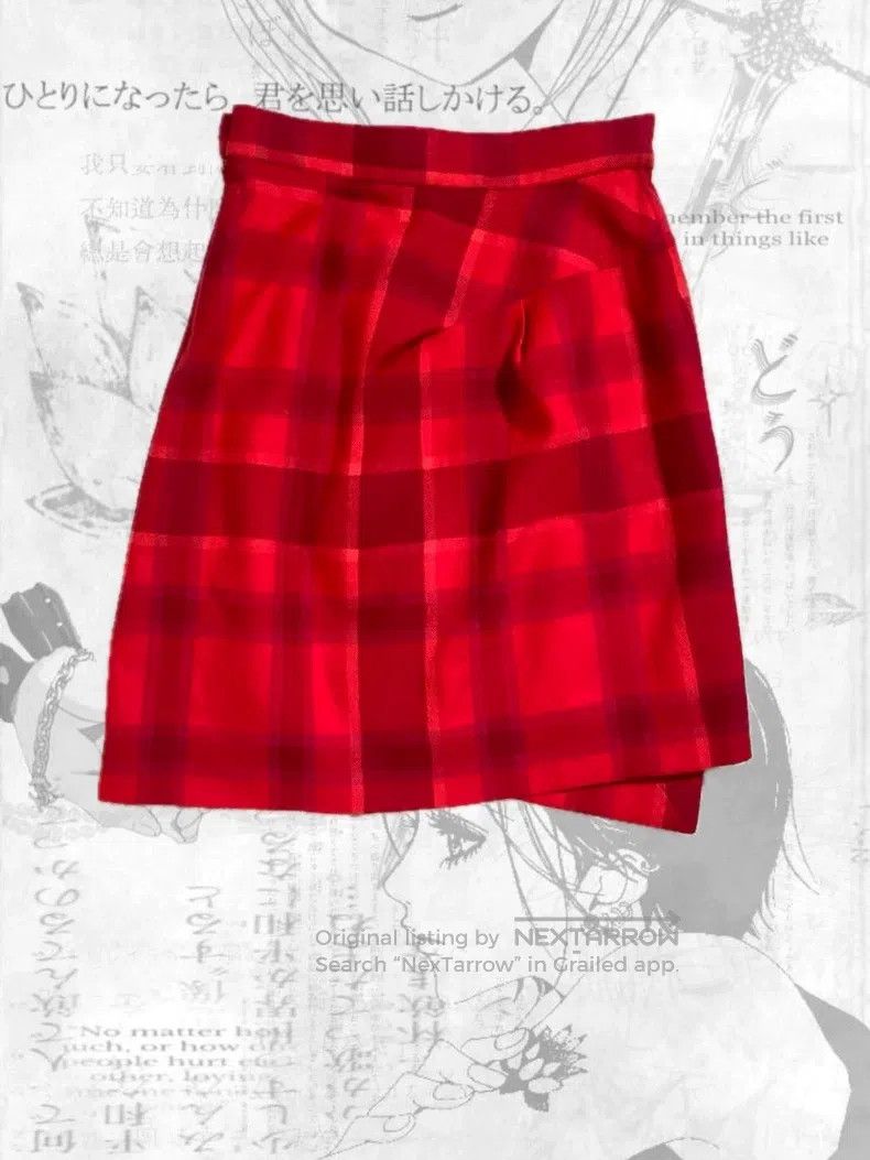 Vivienne Westwood Vivienne Westwood Red Plaid Pleated Skirt Size 26" / US 2 / IT 38 - 2 Thumbnail