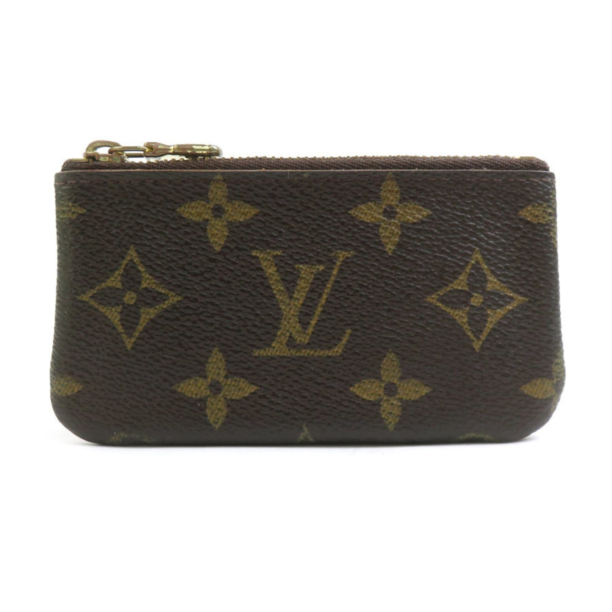 Louis Vuitton Louis Vuitton Monogram Pochette Clé Key Case in Canvas, Brown and Gold, Men's Women's, M62650, Free Shipping, e61566a Size ONE SIZE - 1 Thumbnail