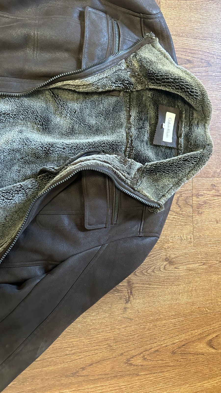 Calvin Klein Suede Coat Size US XL / EU 56 / 4 - 3 Thumbnail
