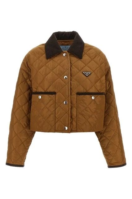 Prada PRADA Quilted Brown Jacket New And Authentic Size ONE SIZE - 1 Thumbnail