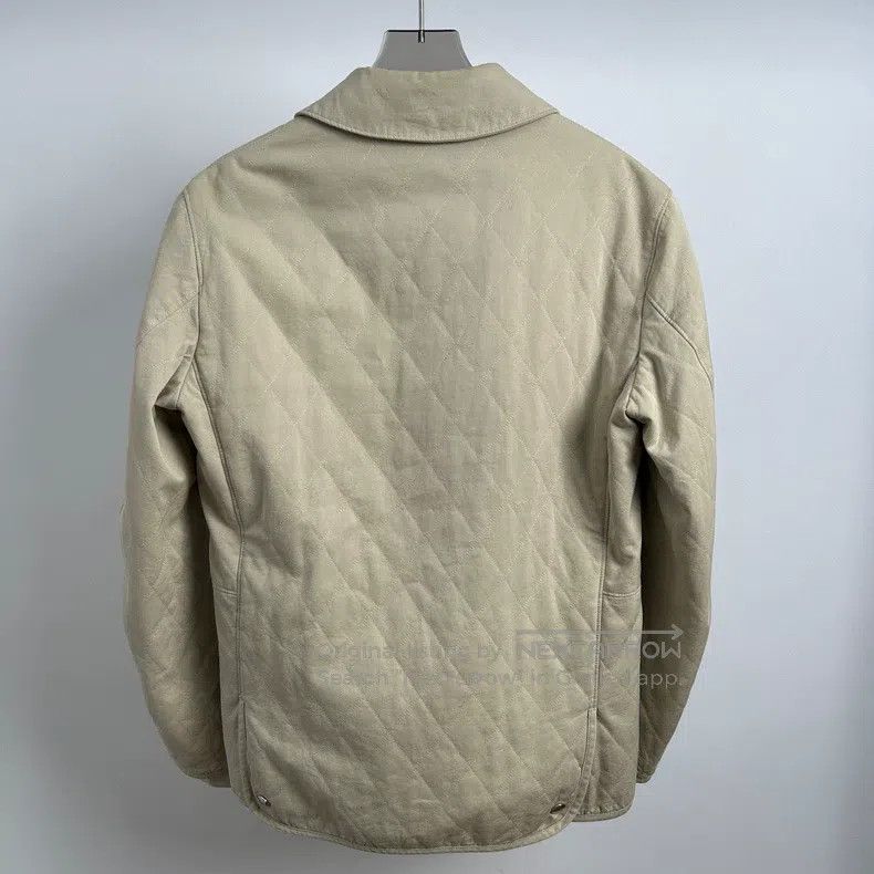 Hermes Hermes Khaki Lapel Cotton Jacket Size S / US 4 / IT 40 - 2 Thumbnail