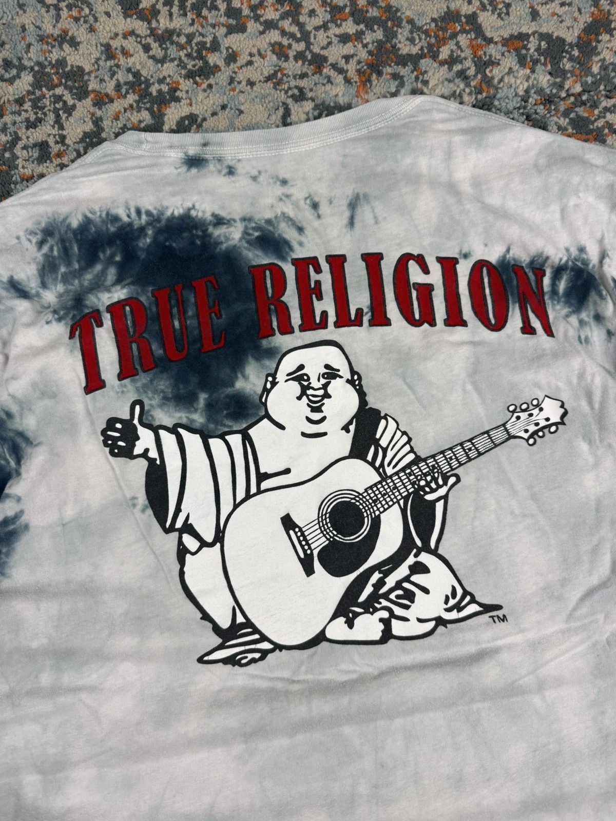 True Religion Vintage Y2K True Religion tie dye horseshoe Buddha tee Size US L / EU 52-54 / 3 - 7 Thumbnail