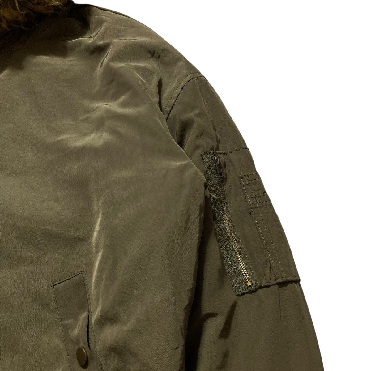 Le Grande Bleu (L.G.B.) UNKNOWN - Fur Bomber OG Boxy Jacket Vkei Japanese Size US XL / EU 56 / 4 - 7 Thumbnail