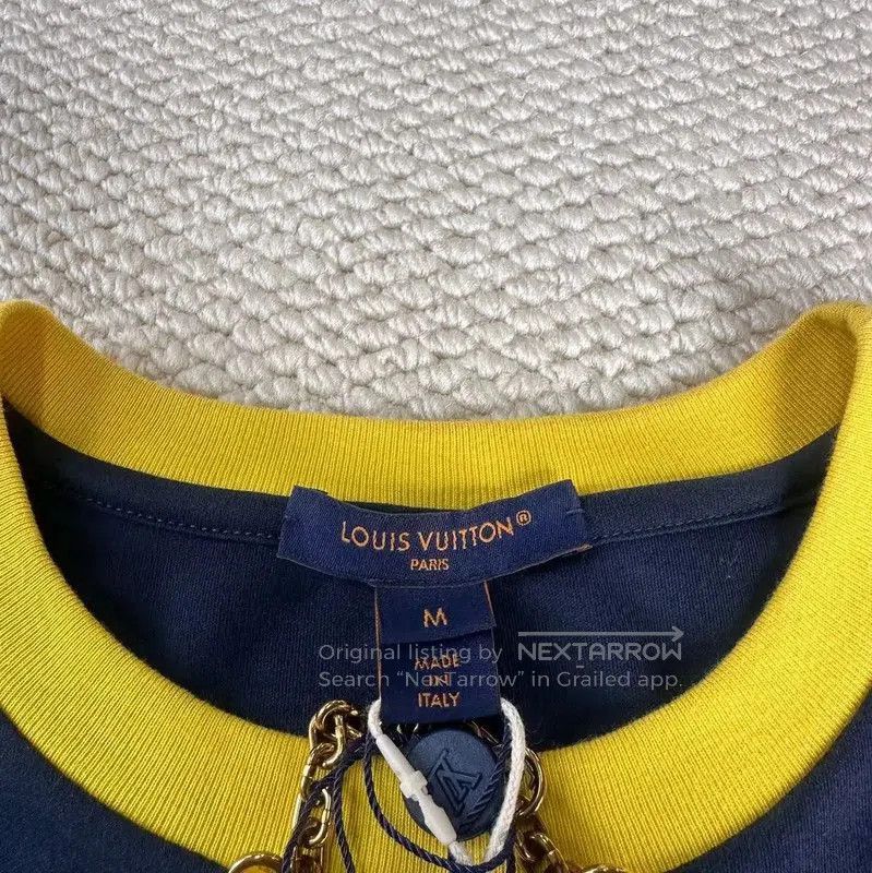 Louis Vuitton Louis Vuitton Women's Navy Cotton T. Size M / US 6-8 / IT 42-44 - 3 Thumbnail