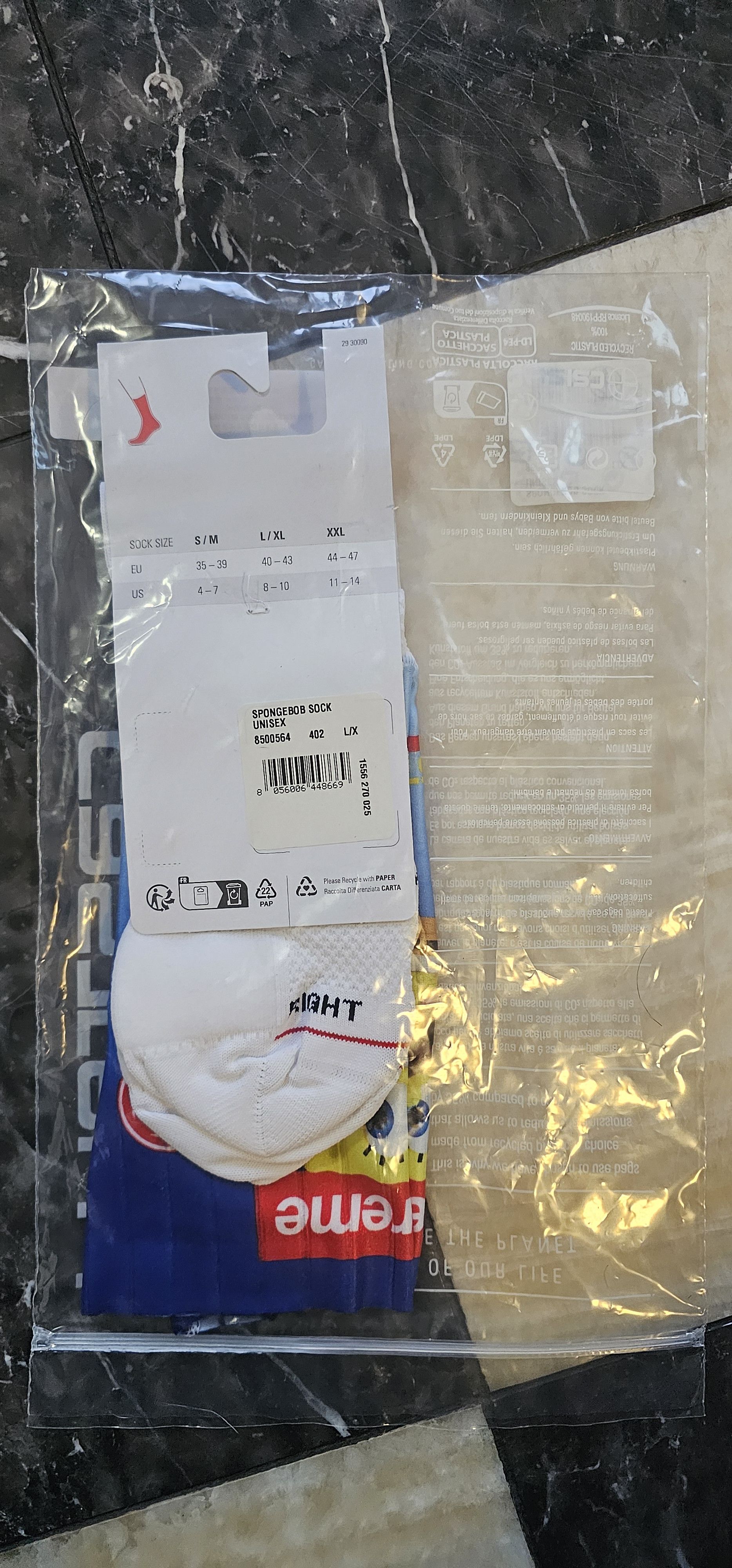 Supreme New Supreme x Castilli SpongeBob Socks - White Size ONE SIZE - 2 Thumbnail