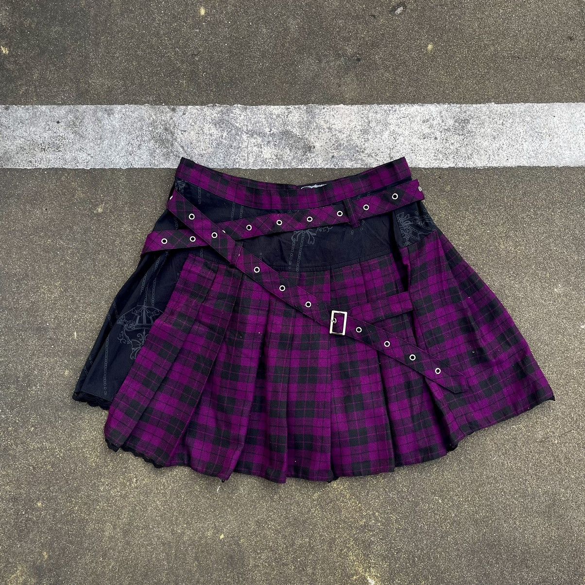 If Six Was Nine Blood Storm Mini Skirt With Removeable Pocket Punk Style Size 27" / US 4 / IT 40 - 2 Thumbnail