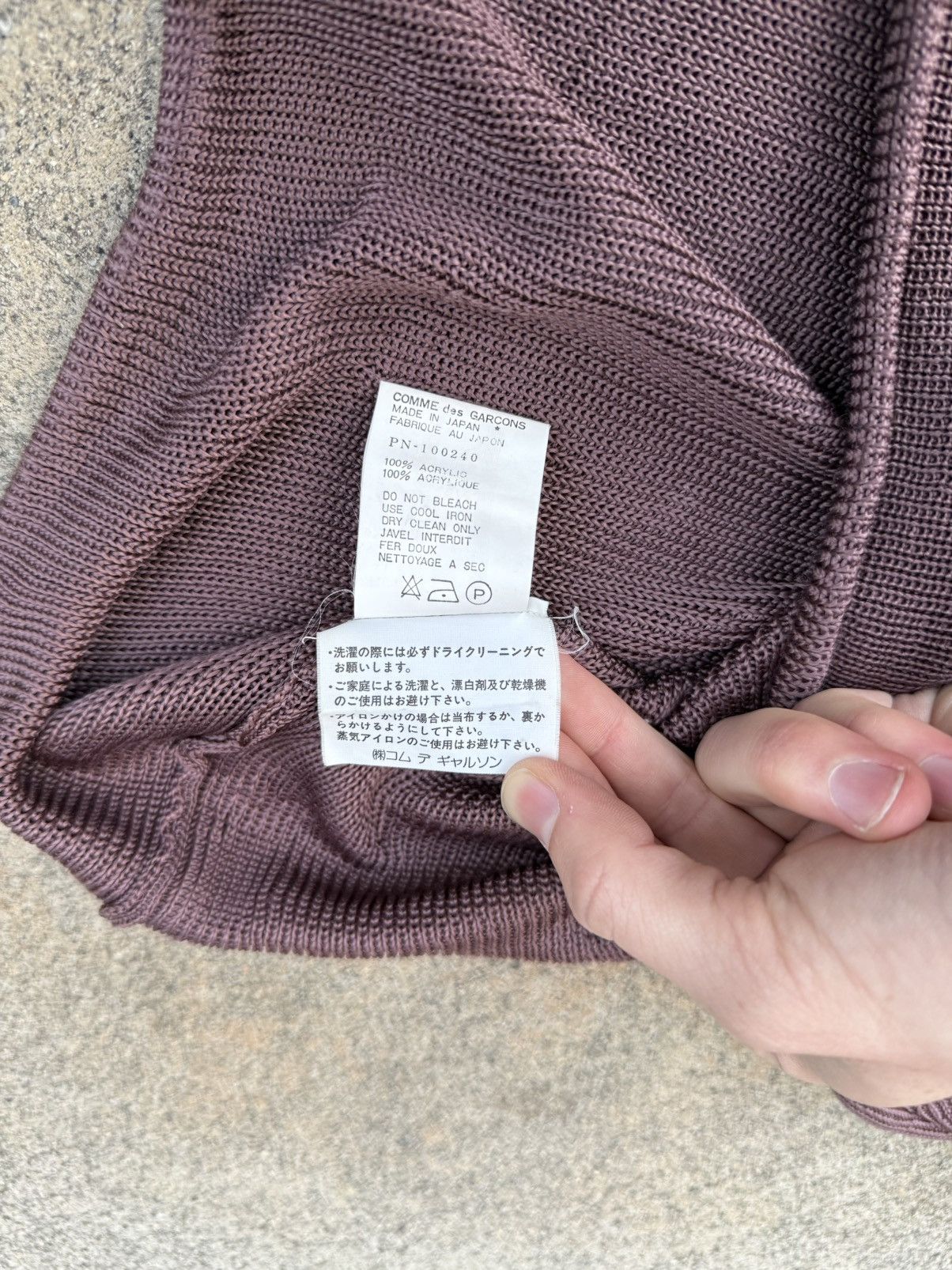 Comme des Garcons Homme Plus Vintage Comme des Garcons Acrylic Sweater Size US L / EU 52-54 / 3 - 5 Thumbnail