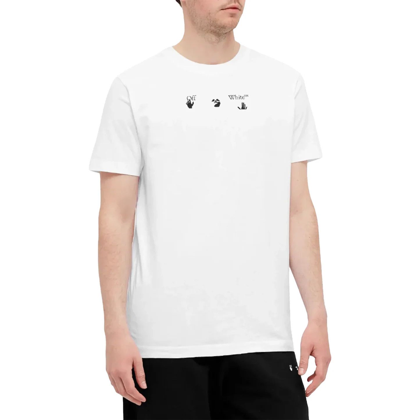 Off-White White Lighting Bolt Arrows Logo T-Shirt Size L / US 10 / IT 46 - 3 Thumbnail