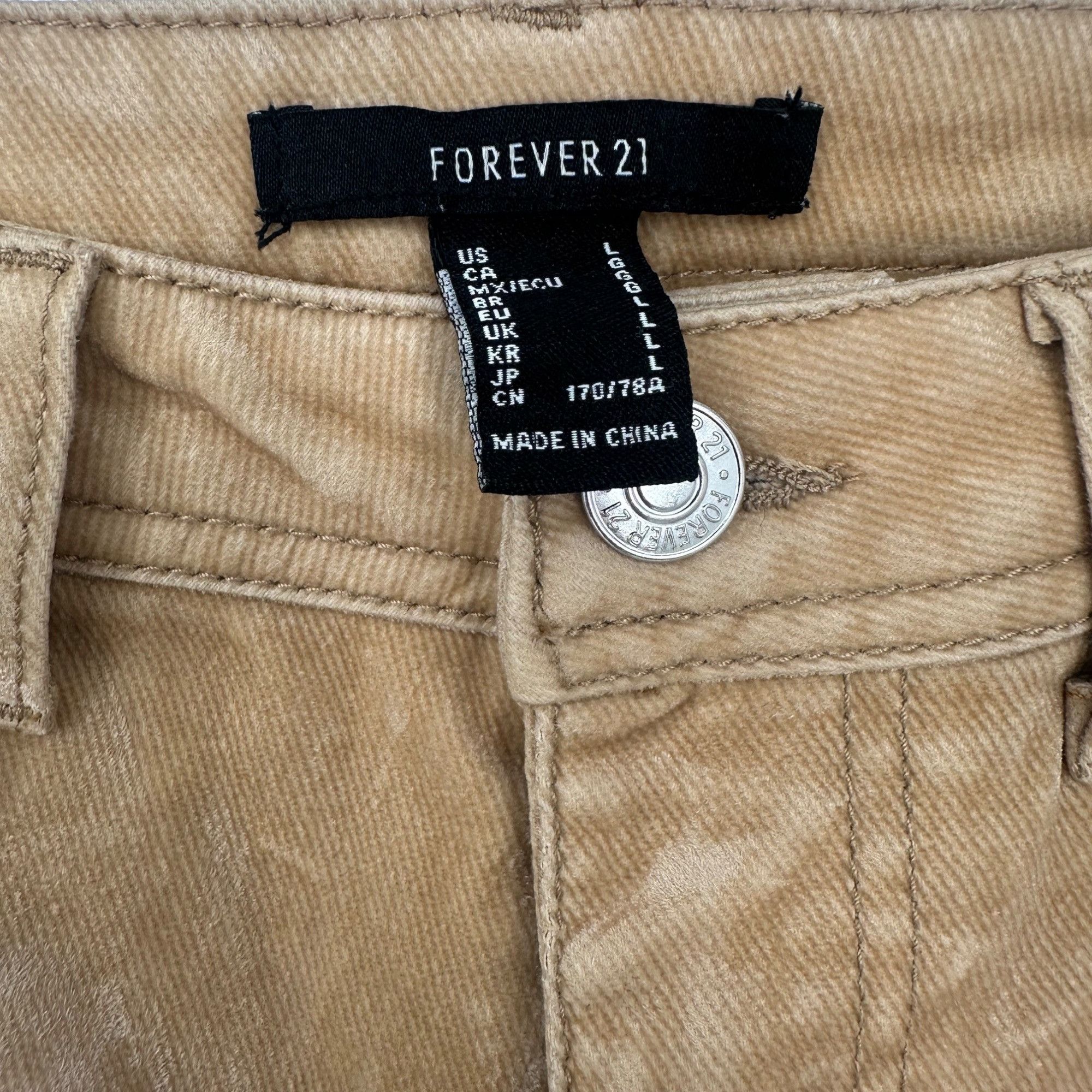 Forever 21 Forever 21 Corduroy Pants Acid Wash Tan Size Large Size 31" - 6 Thumbnail