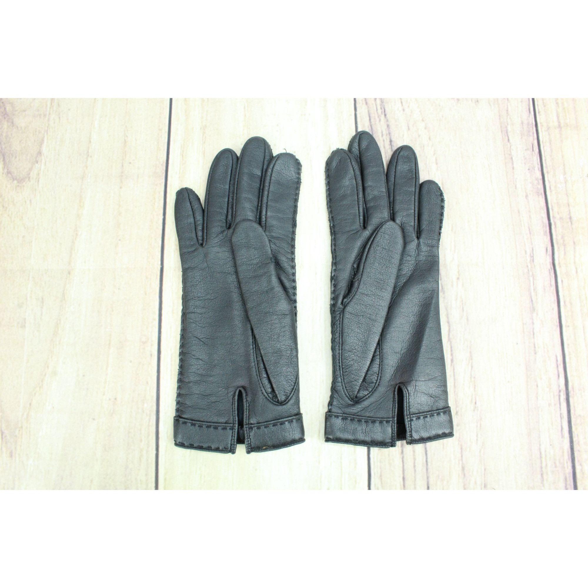 Other Novakid By Aris Black Smooth Leather Lined Gloves Size S Size ONE SIZE - 2 Thumbnail
