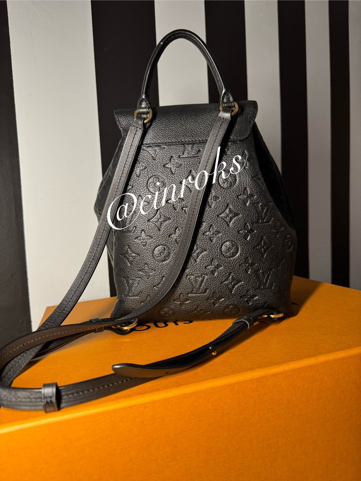 Louis Vuitton Louis Vuitton Montsouris PM Empreinte Leather Backpack Size ONE SIZE - 3 Thumbnail
