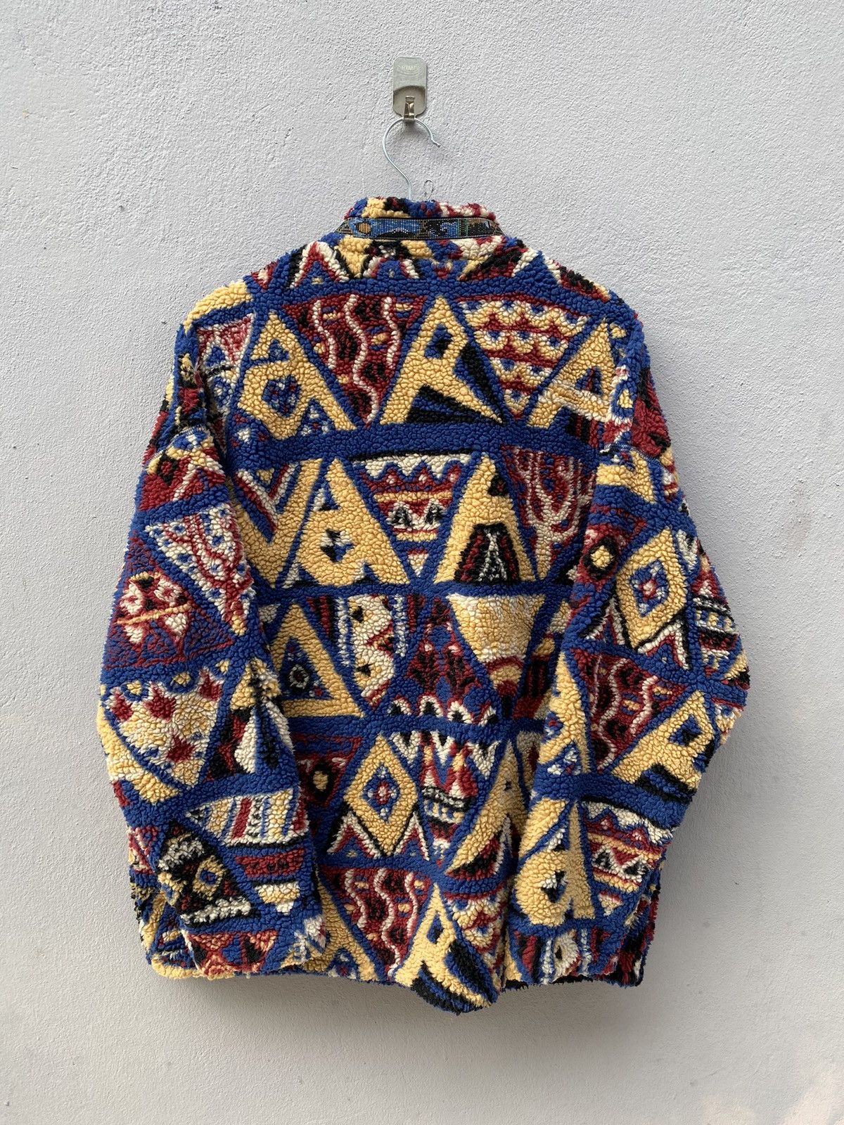Beauty Beast × go slow caravan 💥RARE💥 Vintage GO SLOW CARAVAN Printed Deep Pile Fleece Size US L / EU 52-54 / 3 - 17 Thumbnail