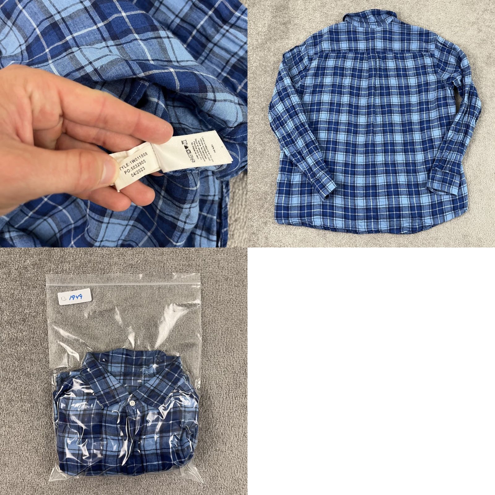 Vineyard Vines Vineyard Vines Shirt Mens XL Extra Large Blue Plaid 100% Linen Button-Up Preppy Size US XL / EU 56 / 4 - 8 Thumbnail