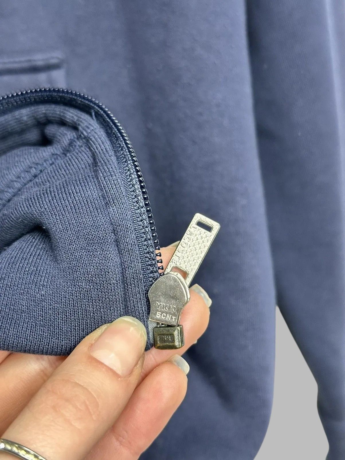 Lacoste Blue Lacoste Hoodie Vintage Sport Casual Crocodile Street Size US L / EU 52-54 / 3 - 7 Thumbnail