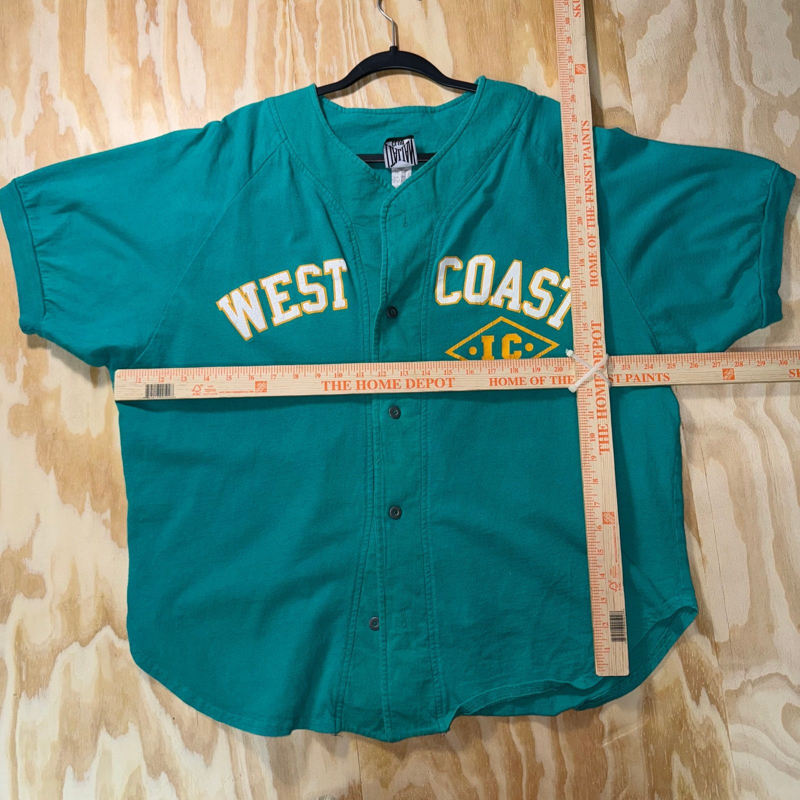 Vintage Vintage Y2K Italian club West Coast 90s baseball jersey tee Size US L / EU 52-54 / 3 - 5 Thumbnail