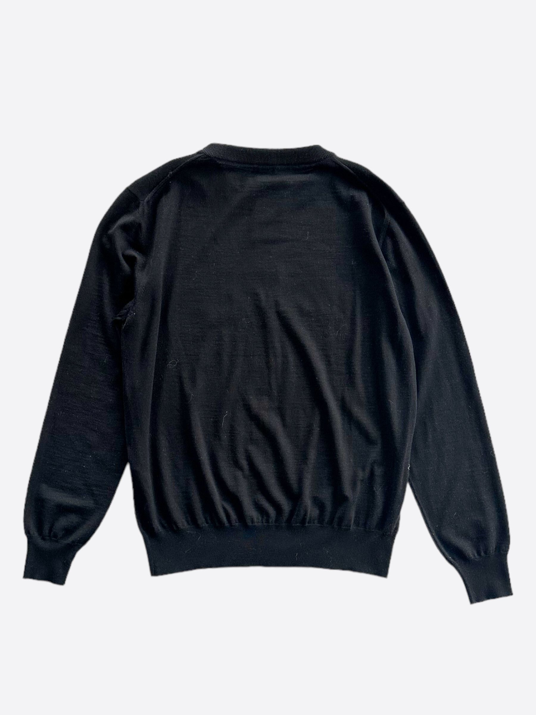 Club Sorayama × Dior Dior Sorayama Black Cherry Blossom Wool Sweater Size US L / EU 52-54 / 3 - 2 Thumbnail