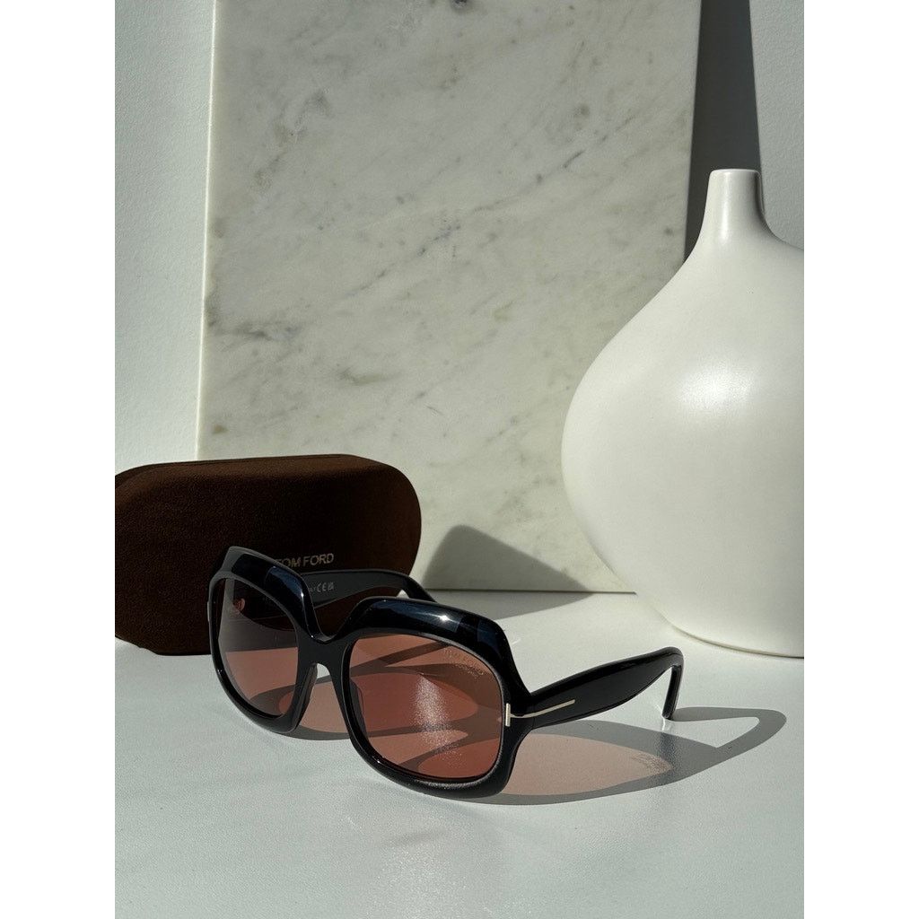 Tom Ford NEW Tom Ford FT1155 Ren Square Sunglasses Black Photochromic Size ONE SIZE - 7 Thumbnail