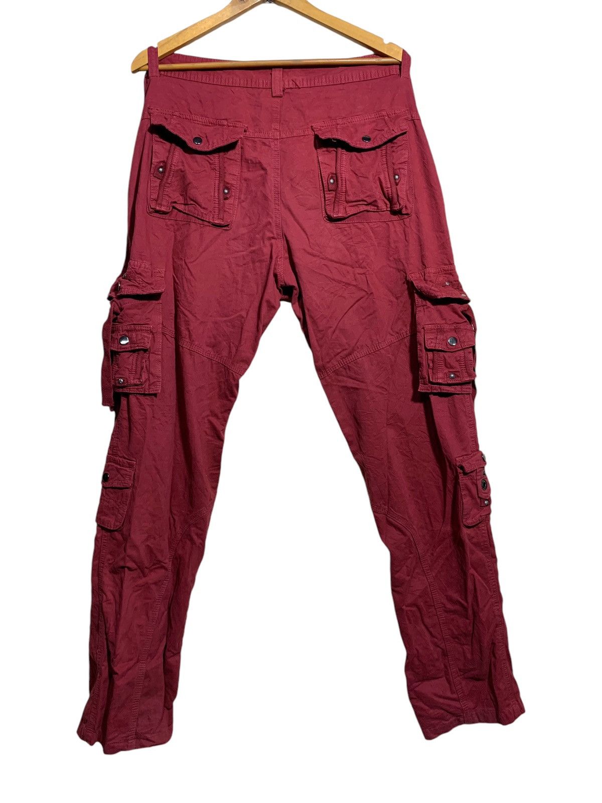 If Six Was Nine × Japanese Brand × Seditionaries 🔥RED TACTICAL SIX POCKETS PANTS W38 Size US 38 / EU 54 - 6 Thumbnail