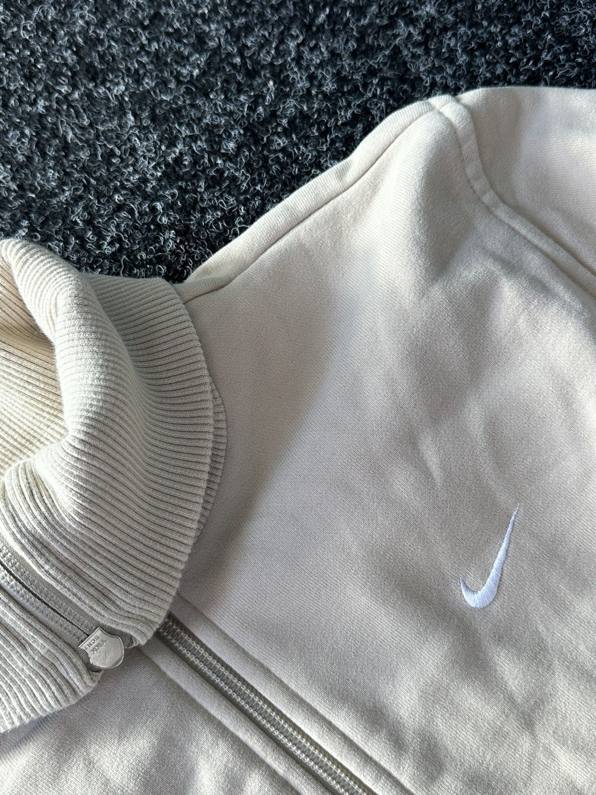 Nike × Vintage 🚨Nike Y2K beige Zip Up Hoodie Rare Vintage Skategang unisex Size US M / EU 48-50 / 2 - 9 Thumbnail