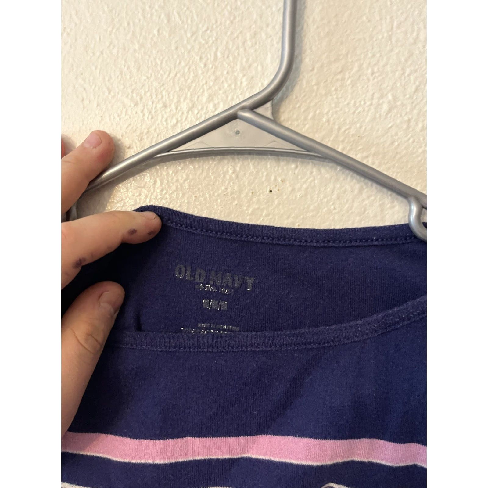 Old Navy Old Navy Shirt Women's M Multicolor Striped Long Sleeve Boat Neck Shirt Size M / US 6-8 / IT 42-44 - 3 Thumbnail