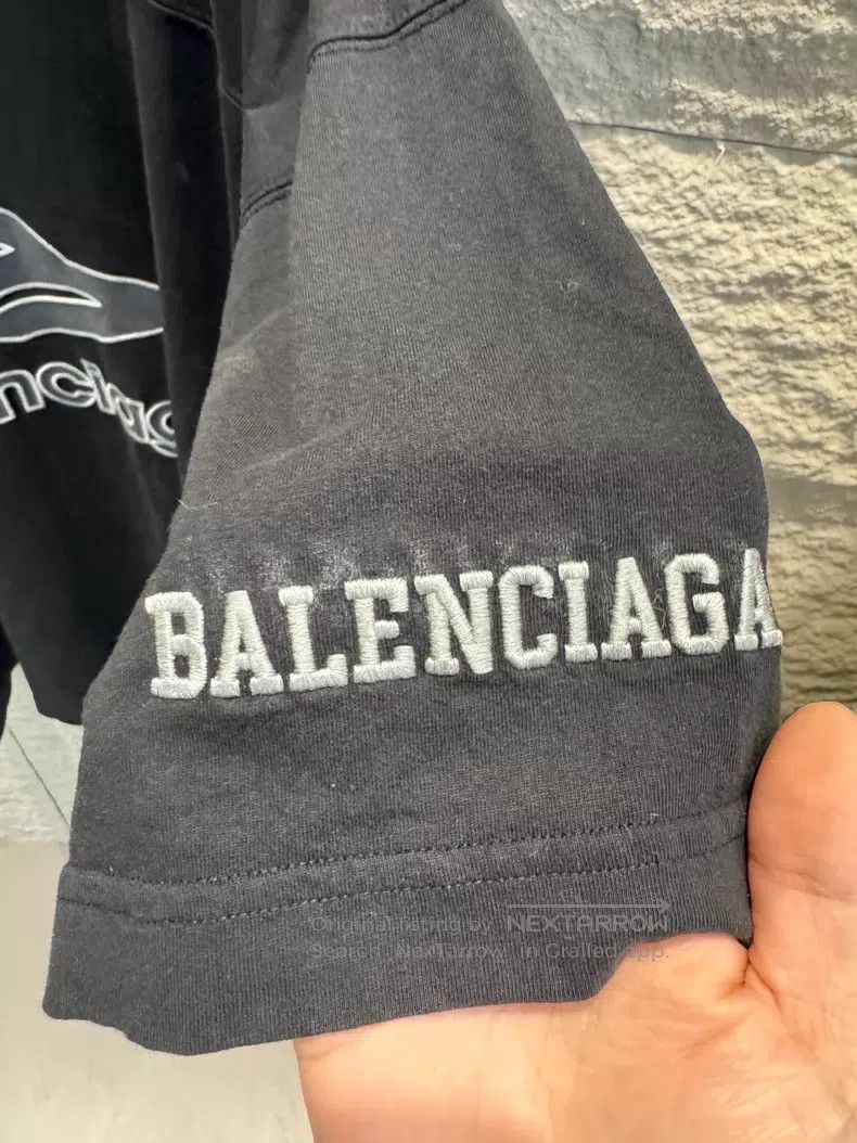 Balenciaga Balenciaga Soccer Series V-Neck Short Sleeve T-Shirt Size US XL / EU 56 / 4 - 3 Thumbnail