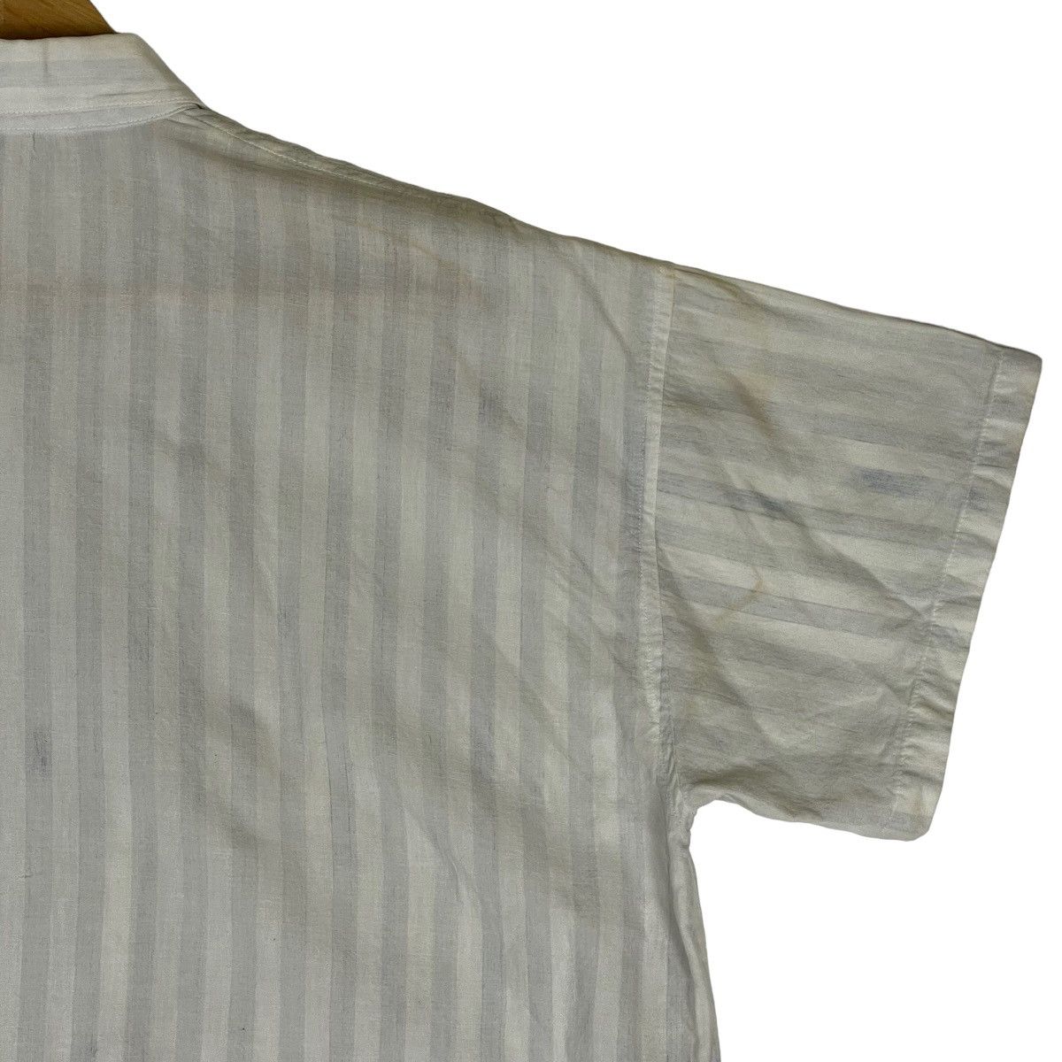 Issey Miyake VTG90 IS Issey Miyake Stripes Button Up Shirt Size US L / EU 52-54 / 3 - 11 Thumbnail