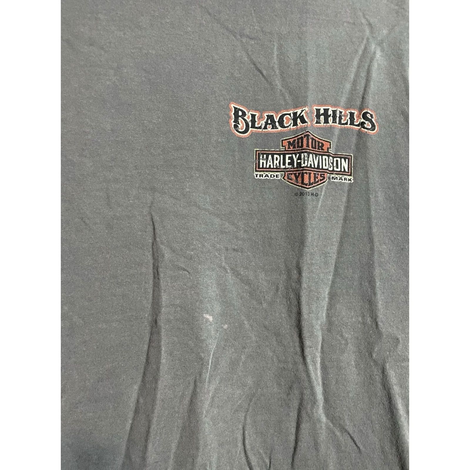 Harley Davidson Harley-Davidson Shirt T-Shirt Short Sleeve Crew Neck Black Large Graphic Print Logo USA Motorcycle Biker Ol Men's Size US L / EU 52-54 / 3 - 5 Thumbnail