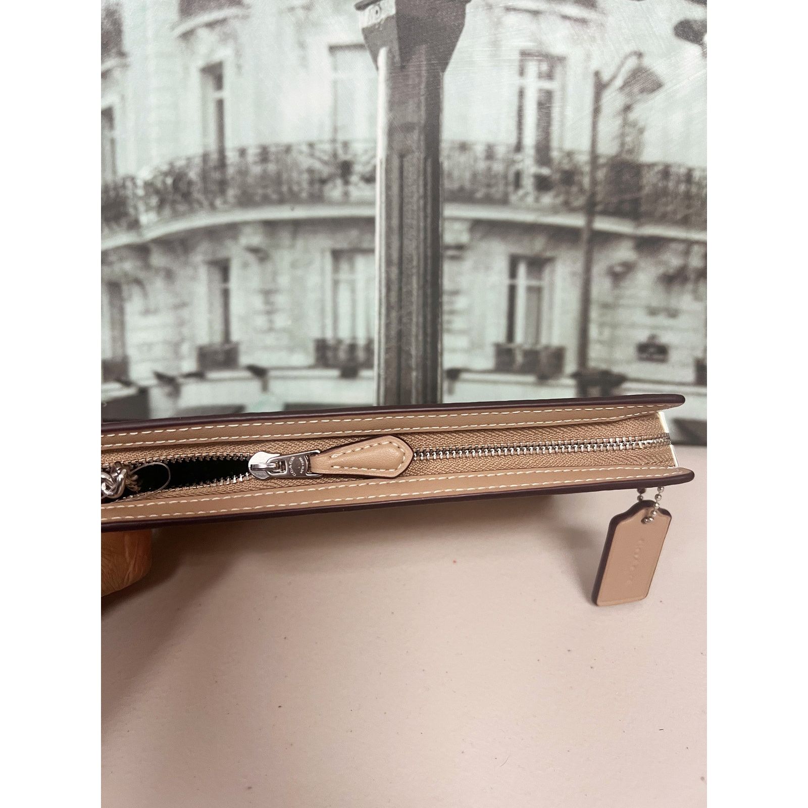 Coach Coach CW204 Slim Crossbody Bag In Signature Canvas IN TAUPE Size ONE SIZE - 3 Thumbnail