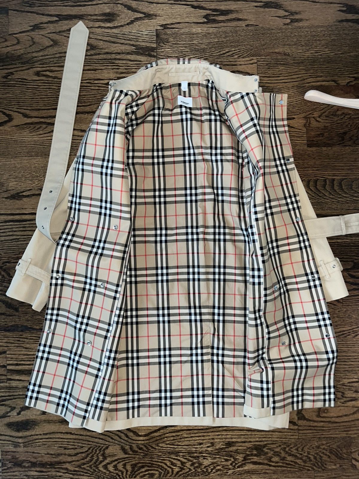 Burberry Burberry Check Collar Gabardine Trench Coat Size S / US 4 / IT 40 - 8 Thumbnail