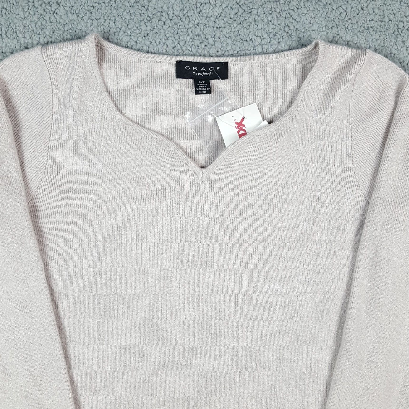 Vintage VINTAGE Grace Viscose Blend Long Sleeve Shirt Top Women Small Beige Casual Retro Fall Winter Size S / US 4 / IT 40 - 2 Thumbnail